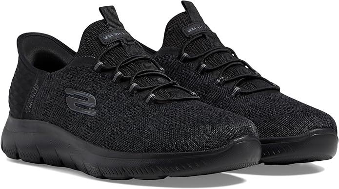 Skechers Men's Summits Key Pace Hands Free Slip-in Loafer, Black/Black,