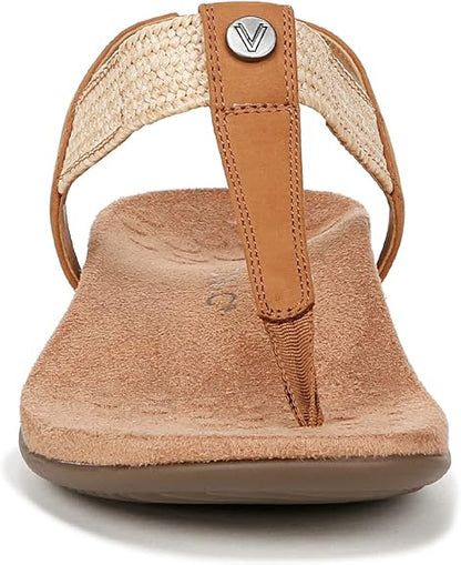 Vionic Women's Brea Heeled Sandal, Camel Nbck Leather