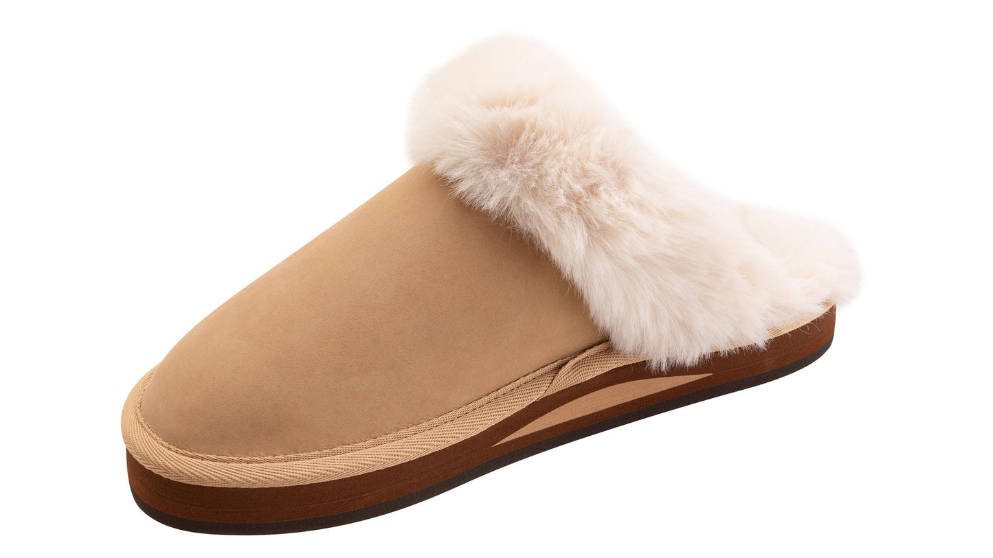 Rainbow Sandals Sunset Snugs – Women’s Sierra Brown Leather Slippers
