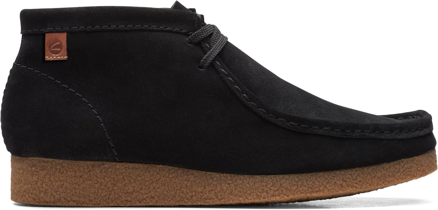 Clarks Men's Shacre Chukka Boot Black Suede Leather