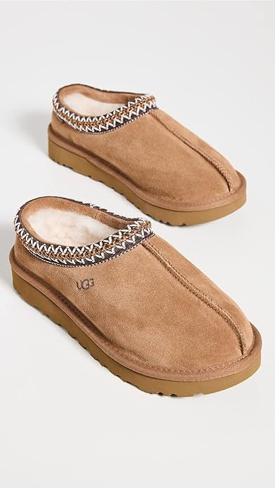 UGG Authentic Women's Tasman braid Slipper Shoes Chestnut 5955