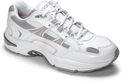 Vionic 23WALKER Classic -Walking Shoes -White/Pink Leather