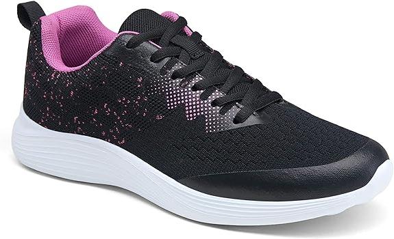 Vepose Women's Zora Black Purple Walking Shoes Soft(8,Zora-Black Purple)