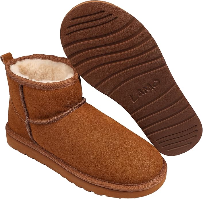 Lamo Kora Short Boots for Women -Chic Water resistant Suede Ankle Boots
