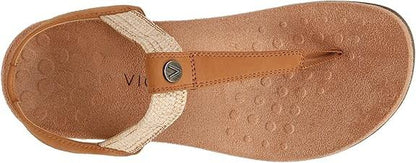 Vionic Women's Brea Heeled Sandal, Camel Nbck Leather