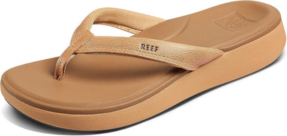 REEF Cushion Cloud Women's Flip Flop – Super Soft Molded Footbed, Arch Support, Lightweight Comfort, Natural