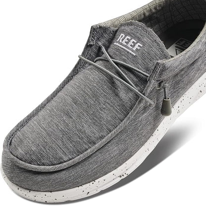 REEF Cushion Coast TX Men's Slip-On Memory Foam Comfort Shoe  Charcoal