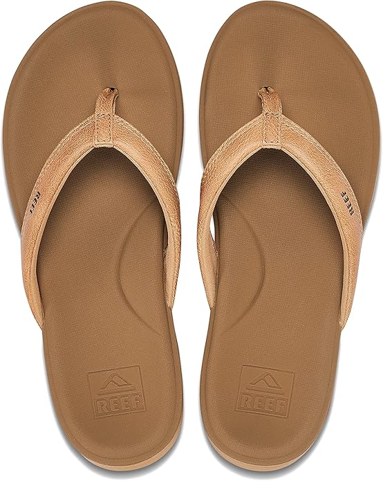 REEF Cushion Cloud Women's Flip Flop – Super Soft Molded Footbed, Arch Support, Lightweight Comfort, Natural