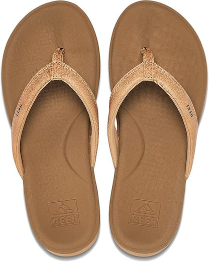 REEF Cushion Cloud Women's Flip Flop – Super Soft Molded Footbed, Arch Support, Lightweight Comfort, Natural