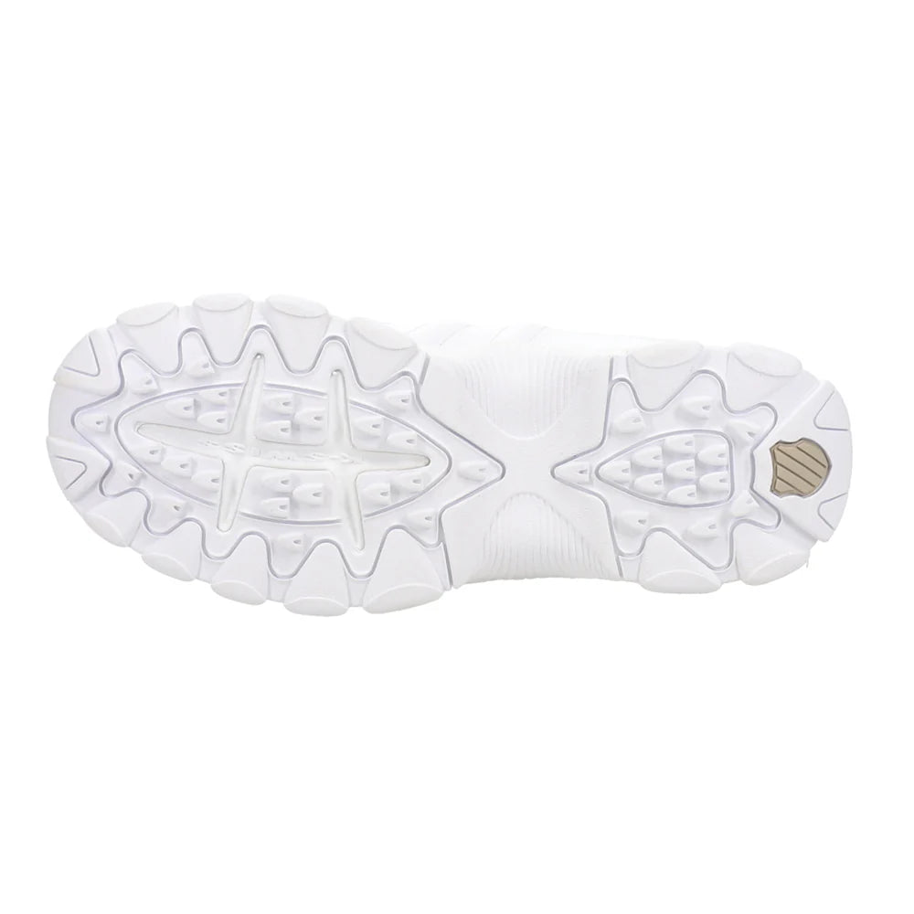 K-Swiss Women’s ST329 CMF Sneakers White/Silver | Leather Cushioned Comfort Tennis Shoes 93991-157