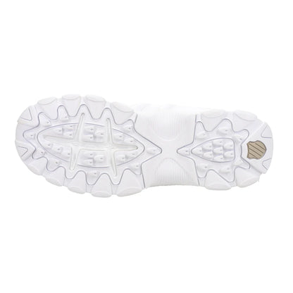 K-Swiss Women’s ST329 CMF Sneakers White/Silver | Leather Cushioned Comfort Tennis Shoes 93991-157