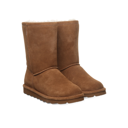Bearpaw Women's Elle Short Suede Winter Boots - Hickory