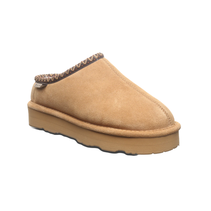 Bearpaw Women's Martis Suede Winter Slipper - Iced Coffee Solid