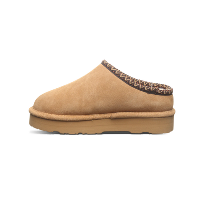 Bearpaw Women's Martis Suede Winter Slipper - Iced Coffee Solid