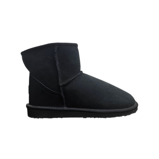 Burlee Australia Women's Classic Mini Sheepskin Boots - Black