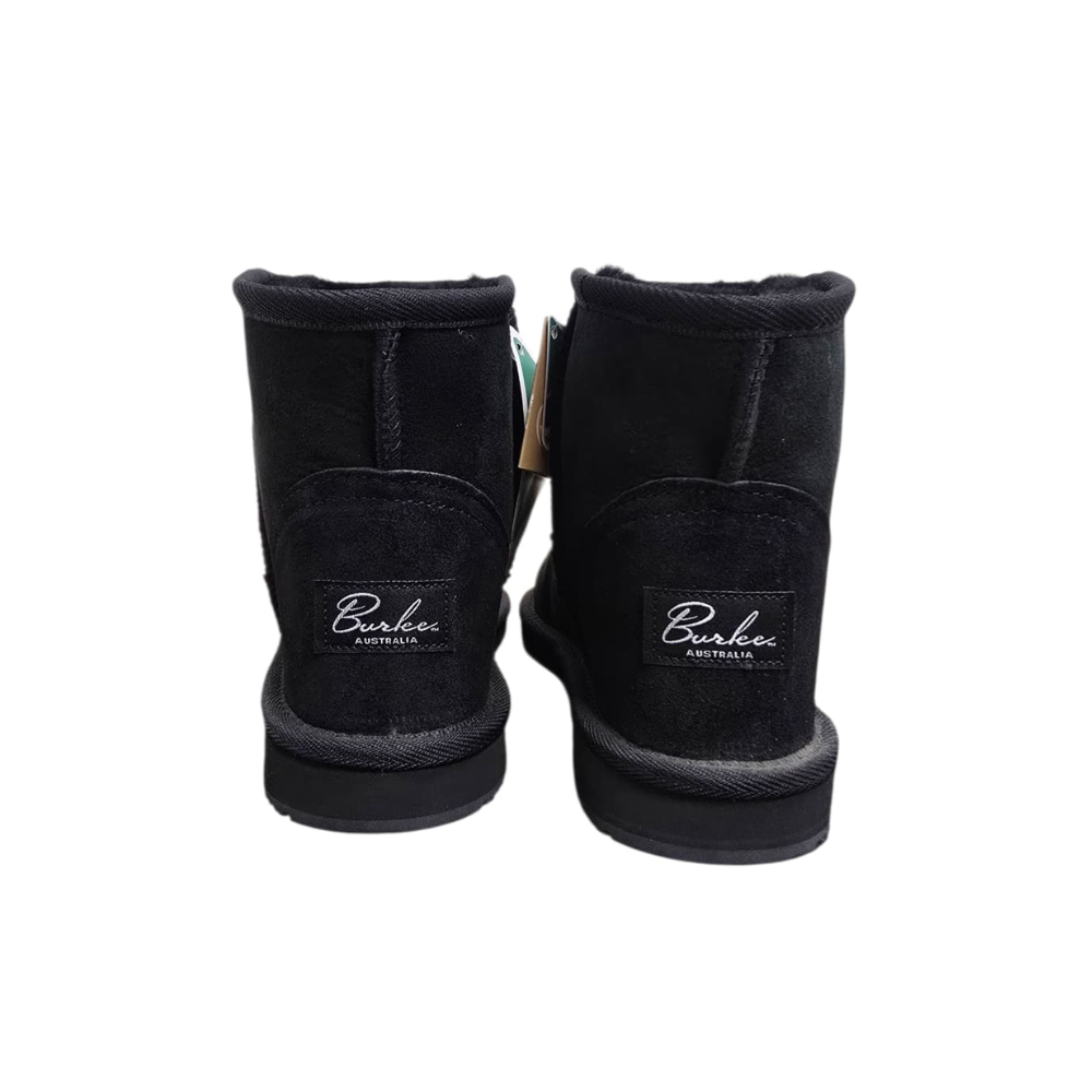 Burlee Australia Women's Classic Mini Sheepskin Boots - Black
