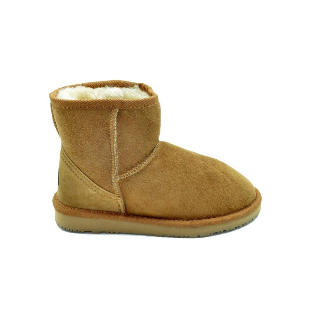 Burlee Australia Women's Classic Mini Sheepskin Boots - Chestnut