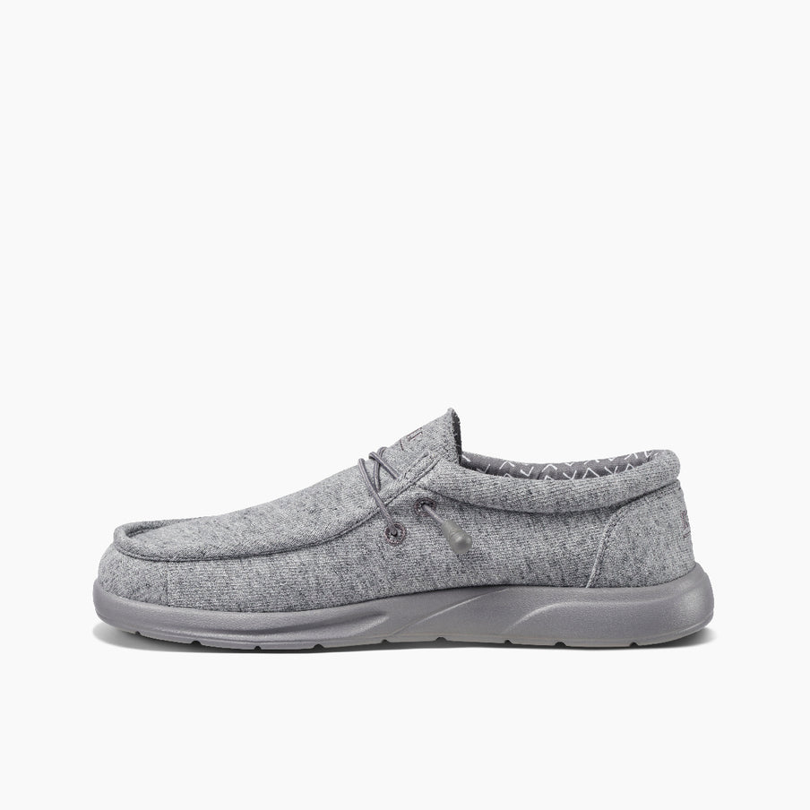 REEF Men's Cushion Coast Slip-On Shoe Light Gray – Lightweight Comfort with Memory Foam