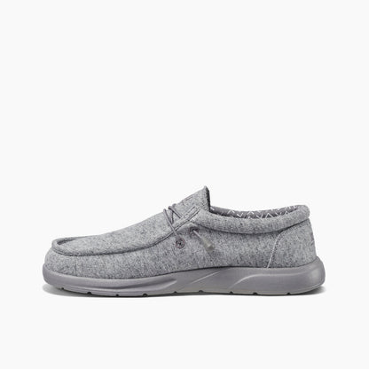 REEF Men's Cushion Coast Slip-On Shoe Light Gray – Lightweight Comfort with Memory Foam