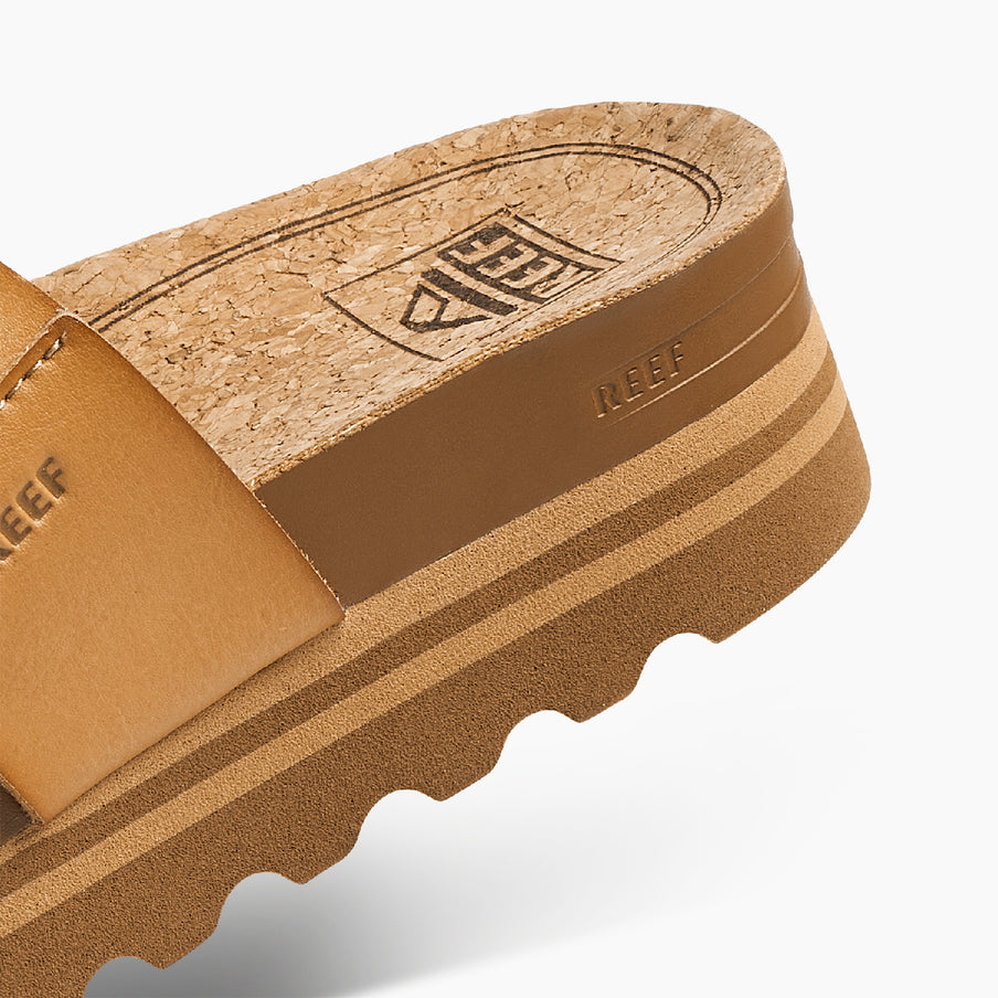 REEF Cushion Vista Hi Women's Platform Sandals – Natural Braid Vegan Leather