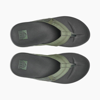 Reef Men's Cushion Phantom Flip-Flop, Geo Olive