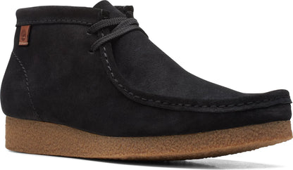 Clarks Men's Shacre Chukka Boot Black Suede Leather