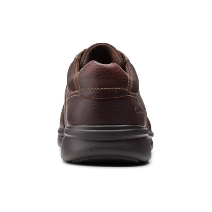 Clarks Bradley Walk Brown Tumbled Leather Mens Oxford Dress Shoe