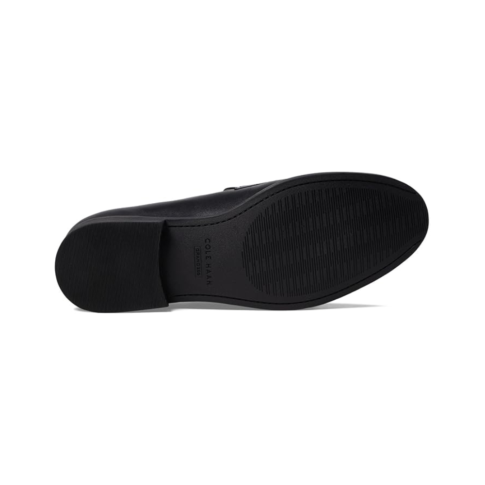 Cole Haan Women's Stassi Penny Loafer Leather Shoes - Black