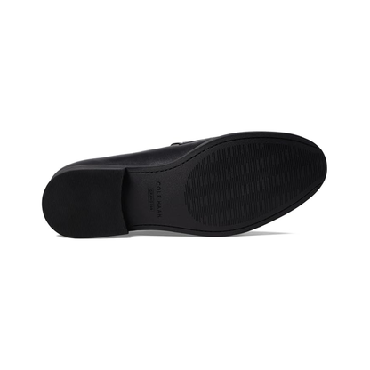 Cole Haan Women's Stassi Penny Loafer Leather Shoes - Black