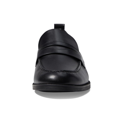 Cole Haan Women's Stassi Penny Loafer Leather Shoes - Black