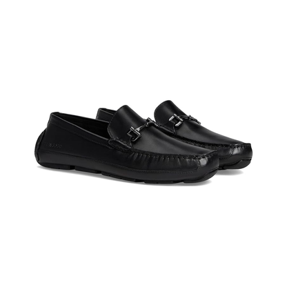 Cole Haan Men's Wyatt Bit Driver Leather Shoes - Black