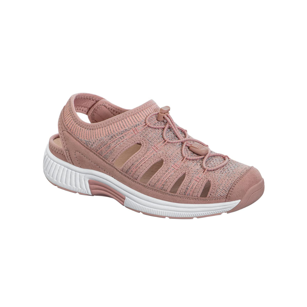 Orthofeet Laguna Women's Adjustable Stretch No Tie Sandal Peach