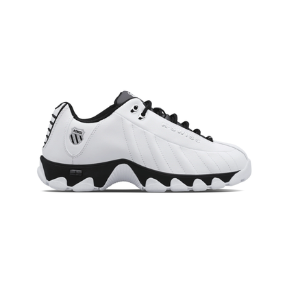 K-Swiss ST329 CMF Men's  Leather Shoes - Wide  White Black 03426-102