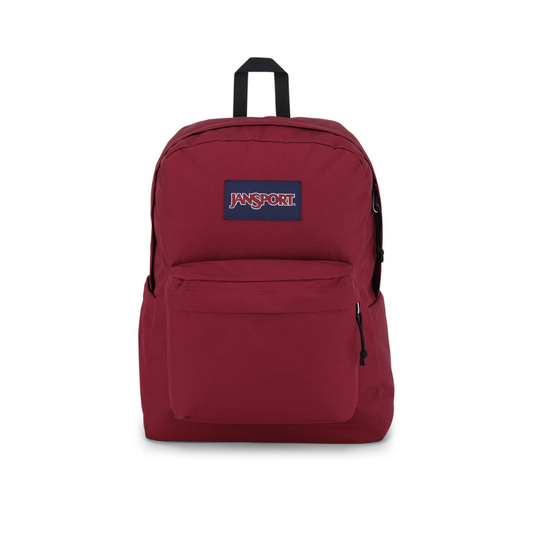 JanSport Cross Town Plus Lightweight Backpack with Laptop Sleeve - Russet Red