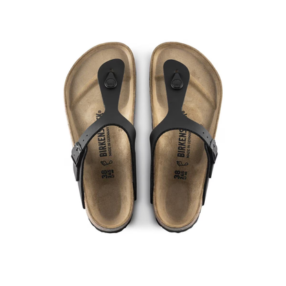 Birkenstock Arizona Gizeh Birko-Flor Thong Sandal - Black 43691-260