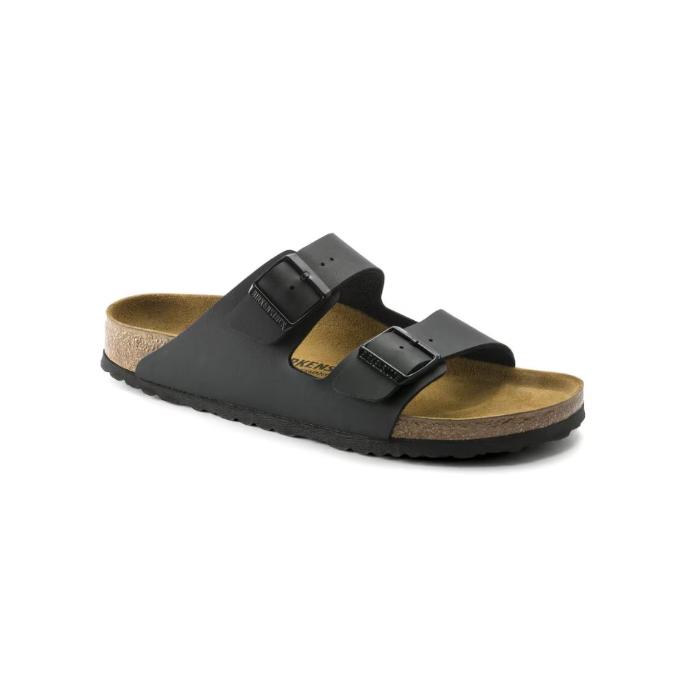 Birkenstock Arizona Birko-flor Black Leather Unisex Sandal
