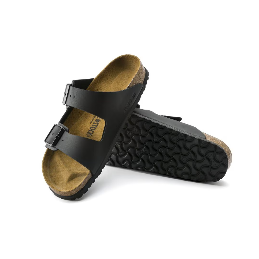 Birkenstock Arizona Birko-flor Black Leather Unisex Sandal