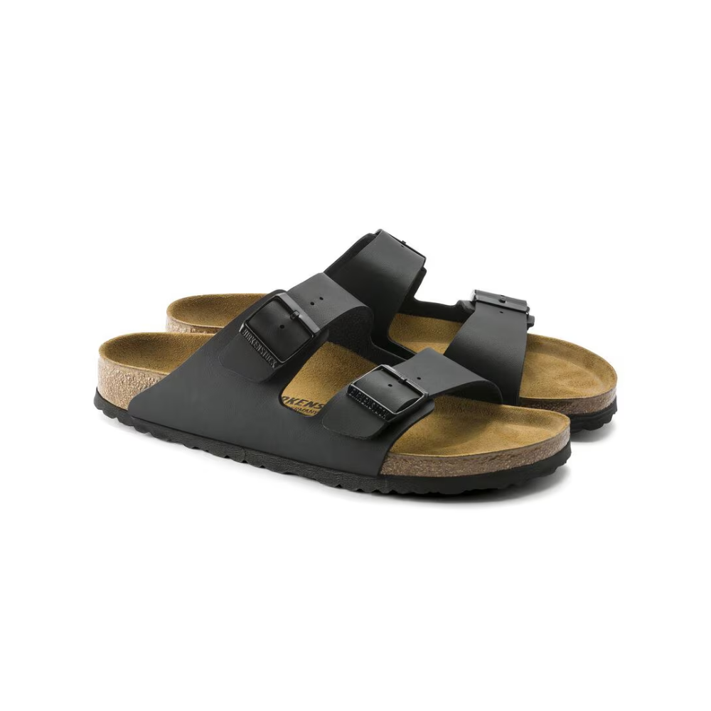 Birkenstock Arizona Birko-flor Black Leather Unisex Sandal