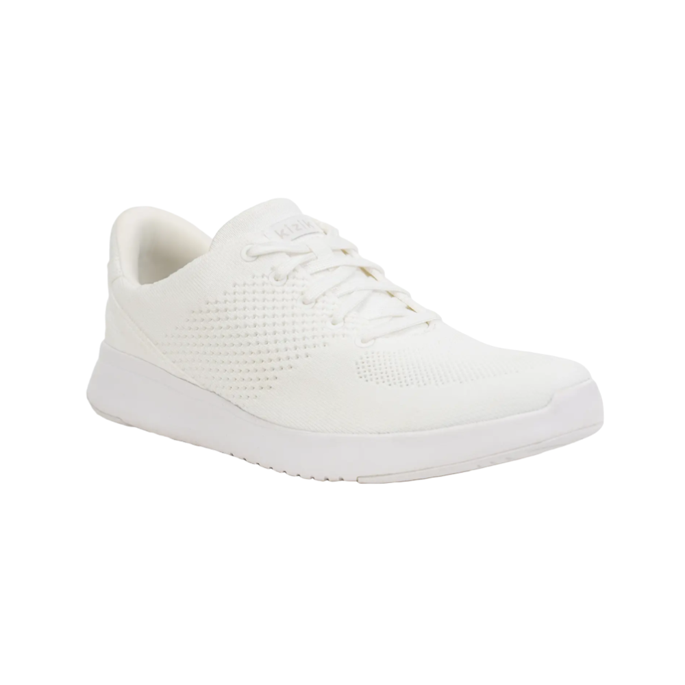 Kizik Lima White Unisex Hands-Free Slip-On Sneakers - White