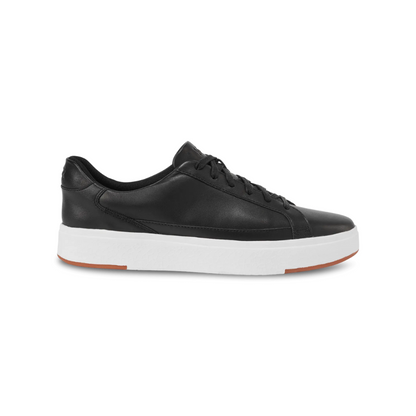 Kizik Vegas Unisex Hands-Free Leather Sneakers - Black / White