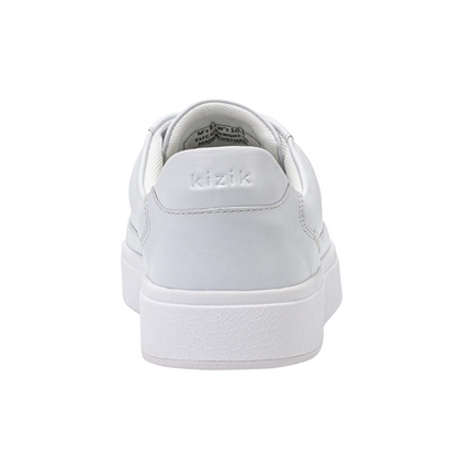 Kizik Vegas Unisex Hands-Free Leather Sneakers - Ivory White