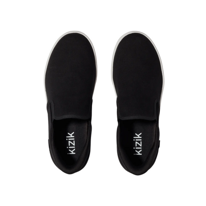 Kizik Venice Hand-Free Unisex Canvas Sneakers - Black