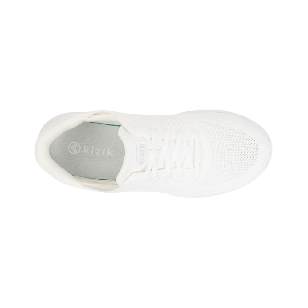 Kizik Lima White Unisex Hands-Free Slip-On Sneakers - White