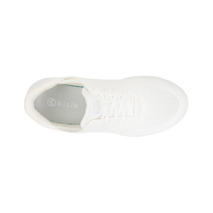 Kizik Lima White Unisex Hands-Free Slip-On Sneakers - White