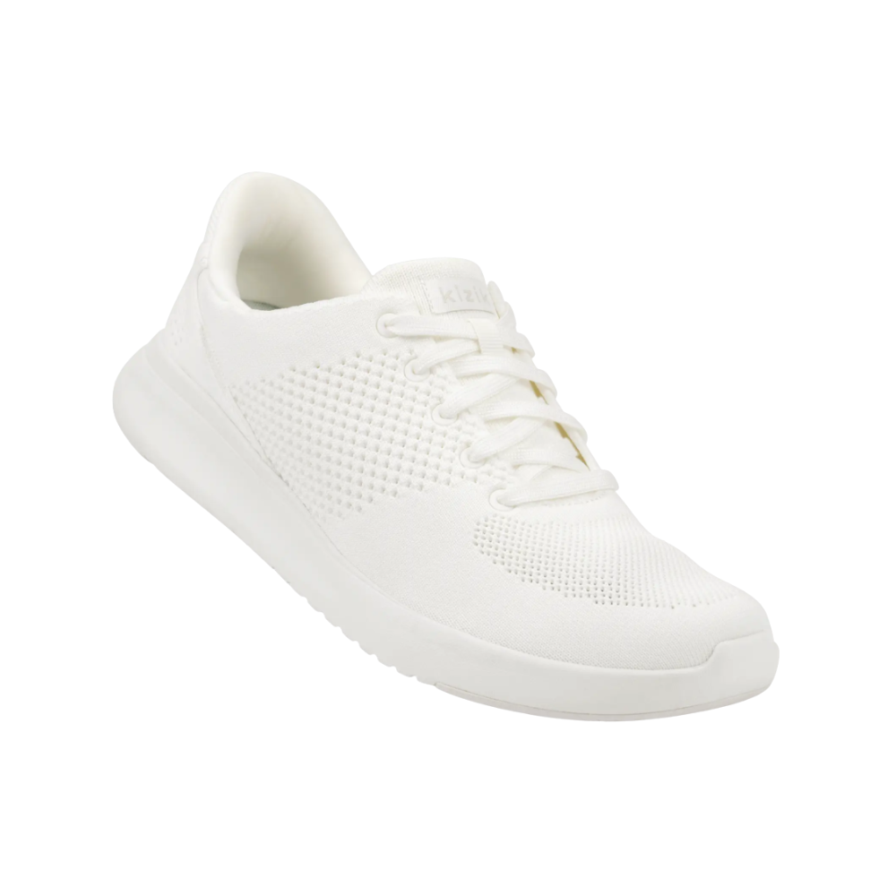 Kizik Lima White Unisex Hands-Free Slip-On Sneakers - White