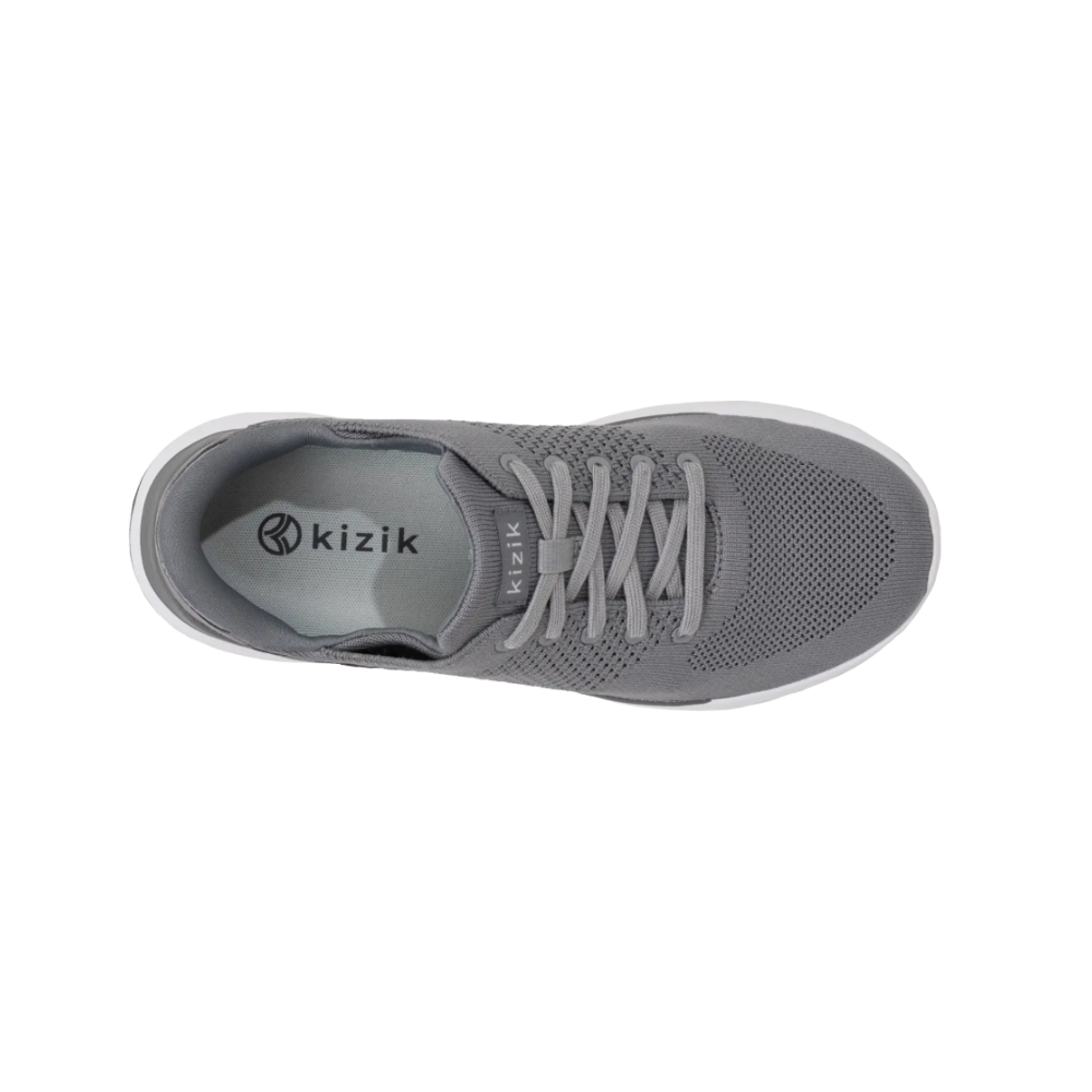 Kizik Lima Gray Unisex Hands-Free Slip-On Sneakers 4.5 Men 6 Woman
