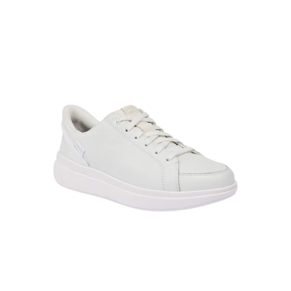 Kizik Sydney Women's Hands-Free Lightweight Leather Sneaker - White