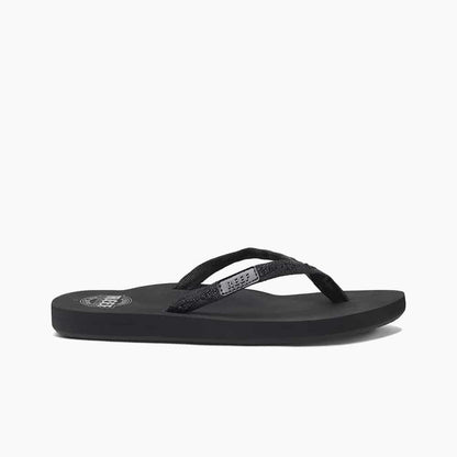 Reef Ginger Women's Black Black RF001660 Casual Sandals Flip Flops