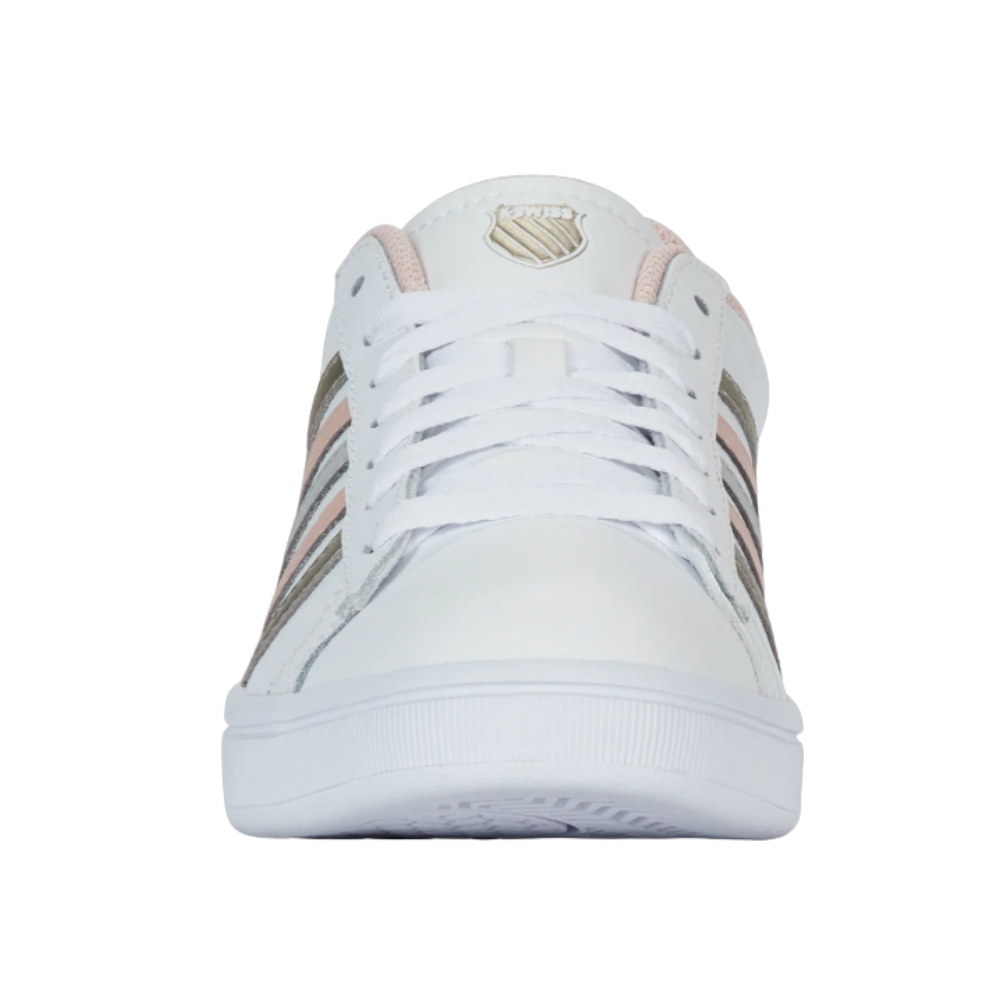 K-Swiss Court Tiebreak II – White/Cameo Rose | Classic Court Style with Everyday Comfort