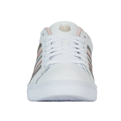 K-Swiss Court Tiebreak II – White/Cameo Rose | Classic Court Style with Everyday Comfort